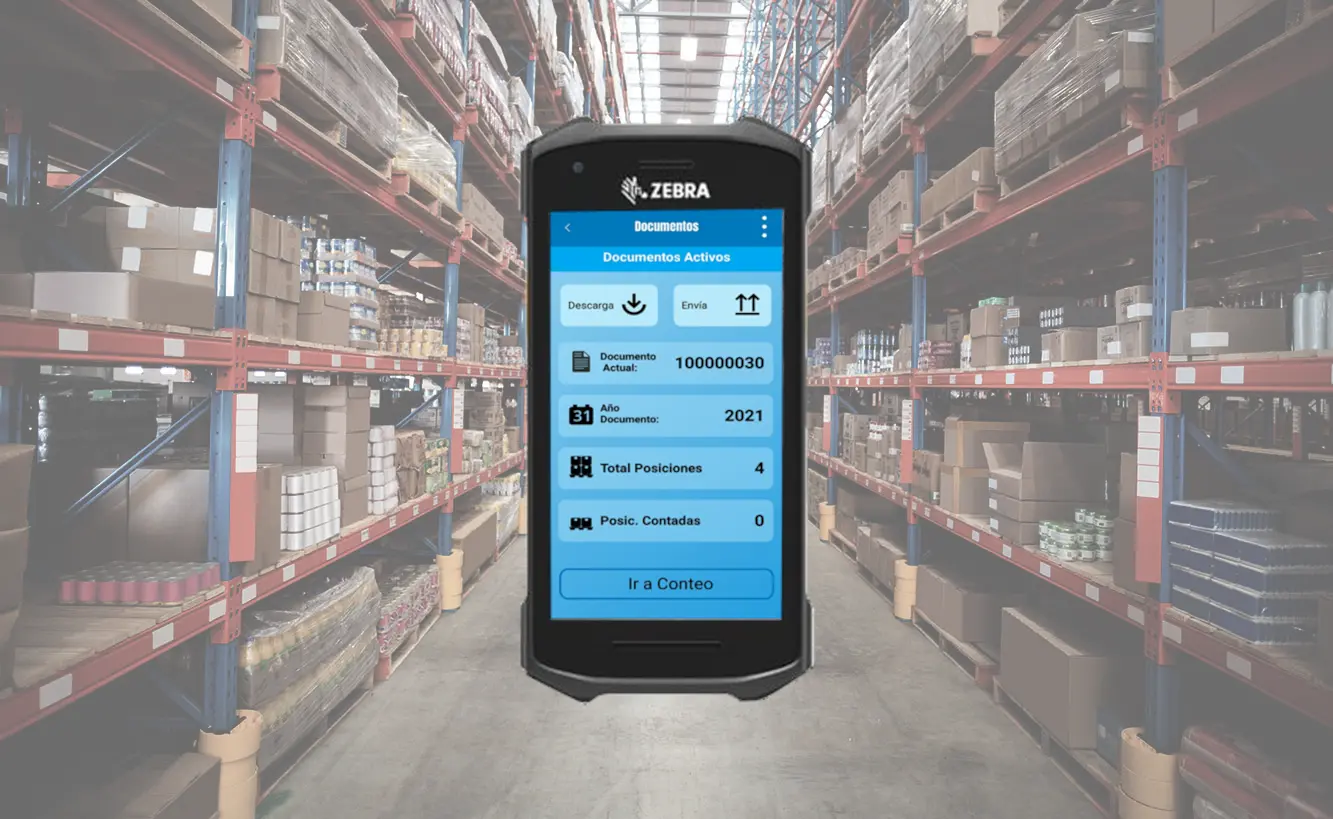 App móvil para inventarios SAP en un almacén